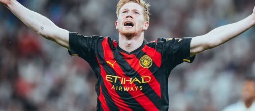 De Bruyne empatou para o City (Reprodu&ccedil;&atilde;o/Twitter/@ManCity)