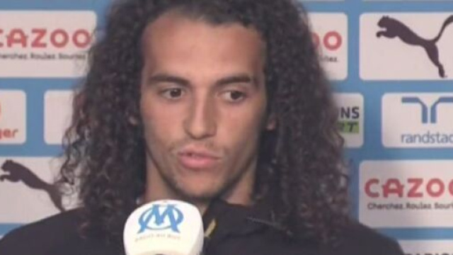 Matt&eacute;o Guendouzi en conf&eacute;rence de presse (capture Twitter @BFMMarseille)