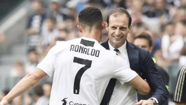 Cristiano Ronaldo e Massimiliano Allegri.
