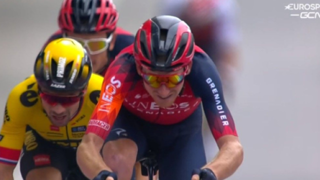 Giro d'Italia, Geoghegan Hart, Roglic e Thomas nella tappa di Fossombrone.