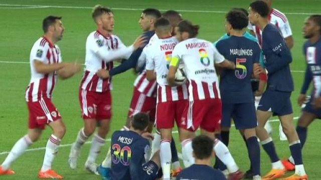 Hakimi risque gros apr&egrave;s son comportement face &agrave; Ajaccio. (screenshot Twitter - @CanalplusFoot)