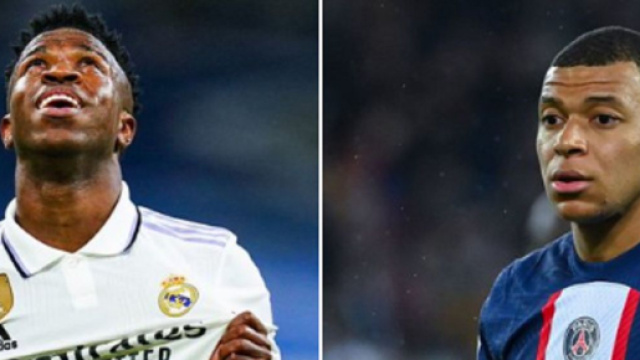 Vinicus et Mbapp&eacute; (capture Twitter @ActuFoot_)