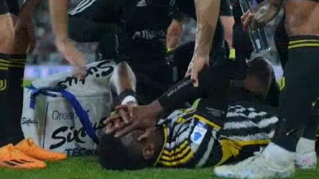 Paul Pogba encore bless&eacute; (capture Twitter @ActuFoot_)