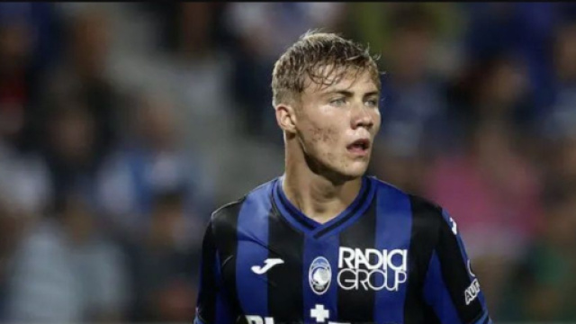 Rasmus Hojlund, giocatore dell'Atalanta.