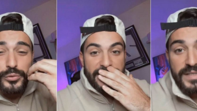 Anthony Mat&eacute;o tr&egrave;s d&eacute;&ccedil;u des propos de son ex Romane dans son interview chez Jeremstar. (Screenshot @ anthonymateo_off)