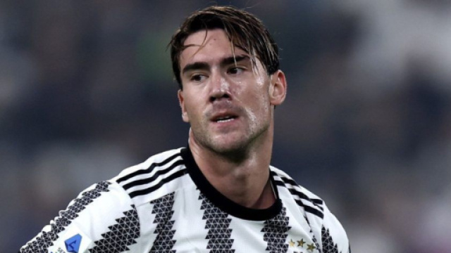 In foto Dusan Vlahovic, giocatore della Juve.