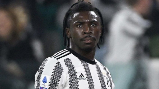 Moise Kean, giocatore della Juventus.