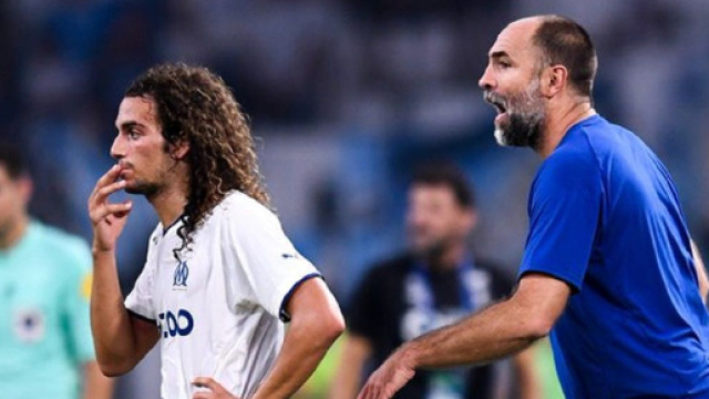 Matt&eacute;o Guendouzi et Igor Tudor (capture Twitter @_BeFootball)