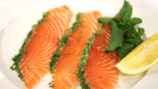 Gravadlax , un sandwich scandinavo di buona qualit&agrave;.