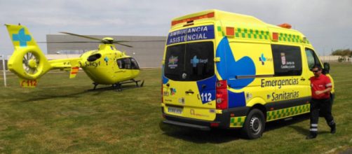 Un helic&oacute;ptero sanitario acudi&oacute; al lugar de los hechos (Twitter/112cyl)