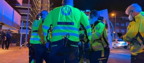 Samur-Protecci&oacute;n Civil atendi&oacute; a los heridos (Twitter, EmergenciasMad)