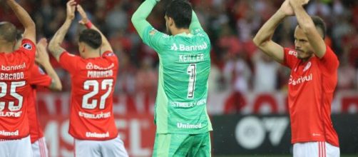 Jogadores do Inter agradecem presen&ccedil;a da torcida. (Divulga&ccedil;&atilde;o/SC Internacional/Flickr)