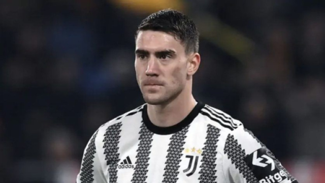 In foto Dusan Vlahovic, giocatore della Juve.