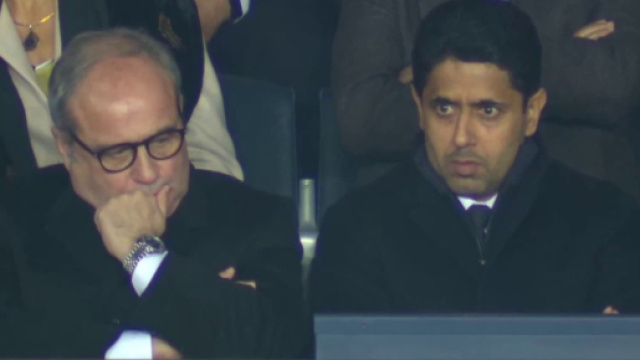 Nasser Al-Khela&iuml;fi et Luis Campos (capture Twitter @RMC Sport)