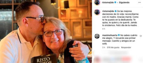 El presentador comparti&oacute; en Instagram un emotivo mensaje dedicado a su madre (Instagram, ristomejide)