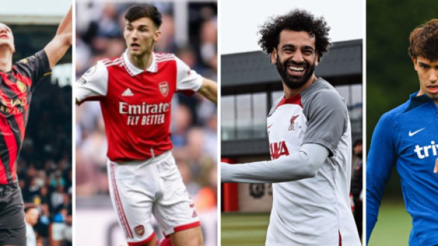 City, Arsenal, Liverpool et Chelsea (Screenshot de @ManCity, @ArsenalFansFRA @LFC @ChelseaFC au 13 mai 2023)