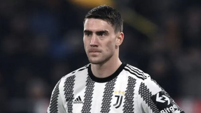 Dusan Vlahovic, attaccante della Juventus.