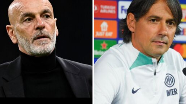 Stefano Pioli et Simone Inzaghi (Screenshots de @AC_MilanFR et @Inter)