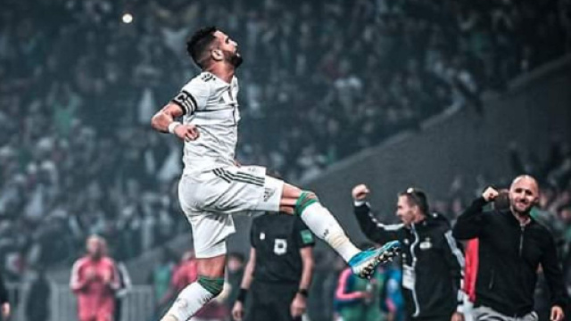 Riyadh Mahrez sur la liste des transferts vers le Golfe. Capture Twitter@V5Hkaa6r9xTBV1M