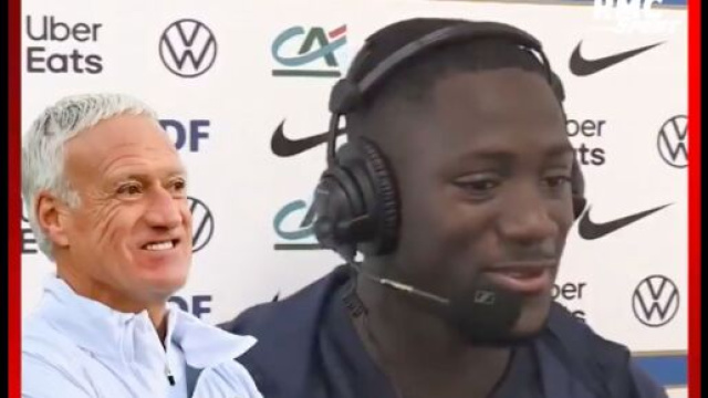 Deschamps esp&egrave;re que sa formation gagnera face &agrave; Gibraltar puis la Gr&egrave;ce. (screenshot Twitter - @Rothensenflamme)