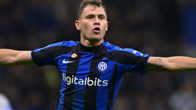 Nicolo Barella con la maglia dell'Inter.