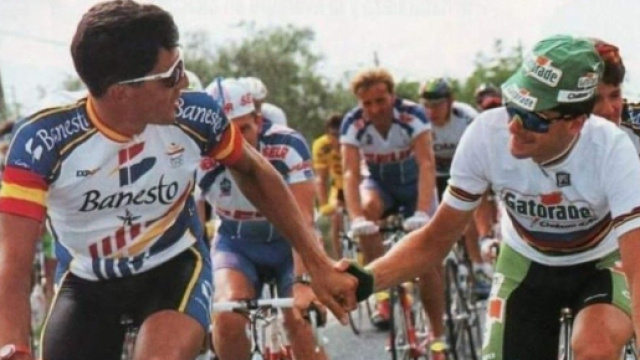 Ciclismo, Miguel Indurain e Gianni Bugno.