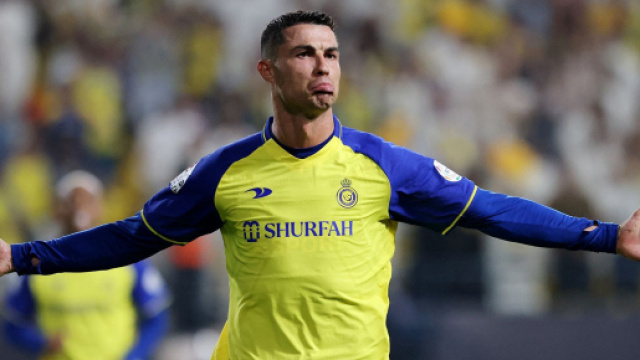 Cristiano Ronaldo avec le maillot d'Al-Nassr (capture Twitter @Actu Foot)