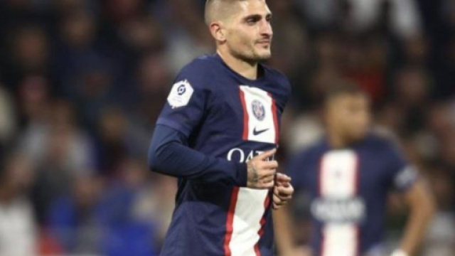 In foto Marco Verratti, centrocampista del PSG.