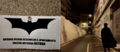 El 'Batman' de La Isleta devuelve los aparcamientos a los vecinos borrando las líneas amarillas
