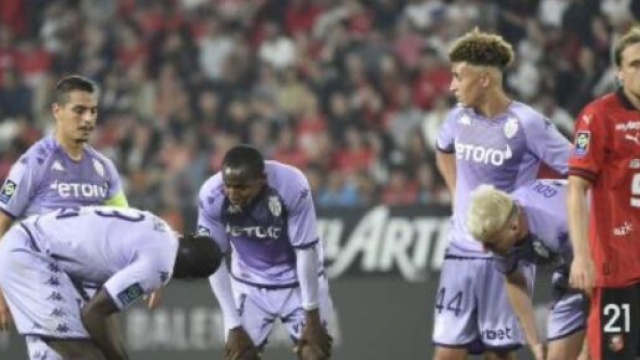 Monaco d&eacute;cevant depuis quelques semaines en Ligue 1. (screenshot Twitter - @lequipe)