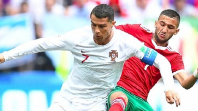 Hakim Ziyech pourrait rejoindre Ronaldo en Arabie Saoudite (Screenshoot Twitter @TeamCRonaldo)