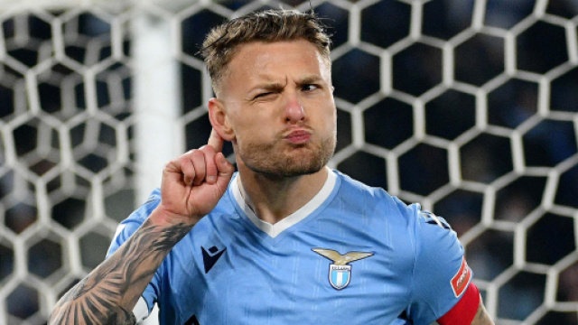 In foto Immobile, giocatore della Lazio.