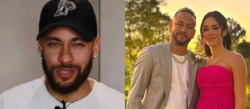 Neymar pede desculpa para a namorada (Fotomontagem/Instagram/@neymarjr)