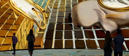 A rendering of 'The Disintegration of the Persistence of Memory' at The Dal&iacute; Museum (Image source: Courtesy of The Dali Museum)