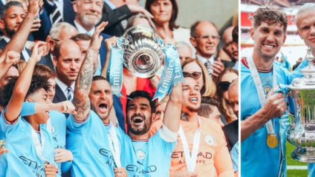 Manchester City couronn&eacute; samedi en FA Cup face &agrave; Manchester United (Screenshot @ManCity au 05 juin 2023)