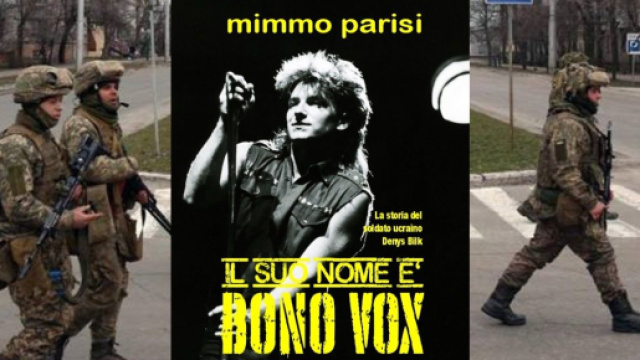 'Il suo nome &egrave; Bono Vox', cover del romanzo di Mimmo Parisi.
