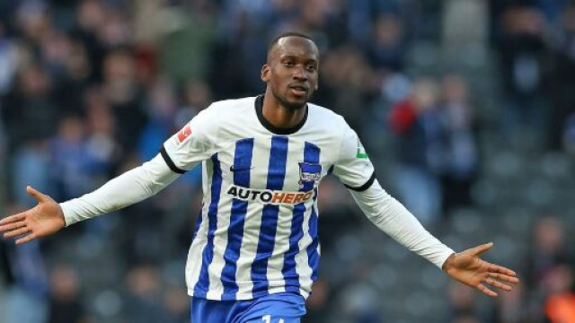 In foto Dodi Lukebakio, attaccante dell'Hertha Berlino.