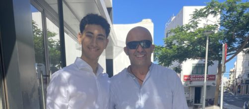 Jorge Quintero con su padre (Facebook/Jorge Quintero)