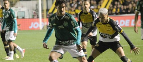 Guarani cedeu empate no segundo tempo (Reprodu&ccedil;&atilde;o/Twitter/@guaranifc)