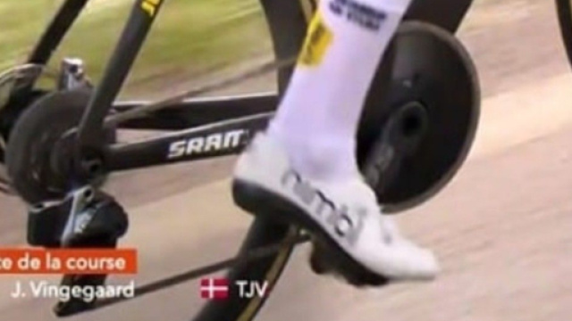 Ciclismo, il sistema monocorona utilizzato da Jonas Vingegaard al Tour de France.