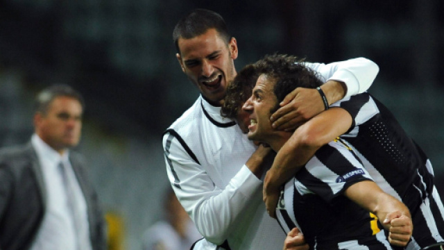 Del Piero e Bonucci ai tempi della Juventus.