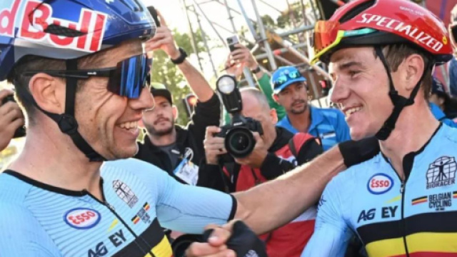 Ciclismo, Wout van Aert e Remco Evenepoel ai Mondiali di Wollongong dello scorso settembre