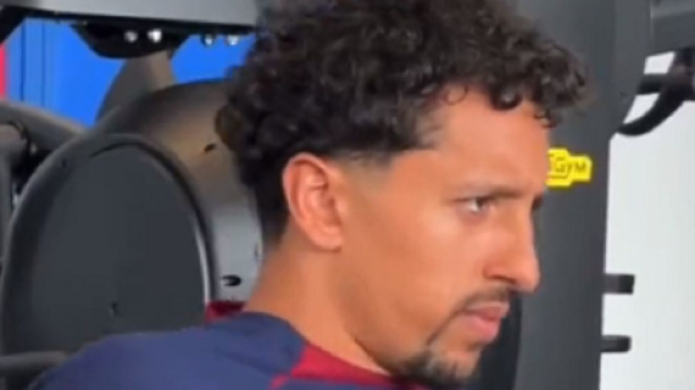 Marquinhos est de retour avec le groupe du PSG (capture Twitter @psgcommunity_)