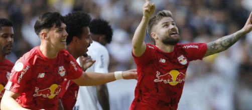 Bragantino venceu o Corinthians (Reprodu&ccedil;&atilde;o/Twitter/@RedBullBraga)