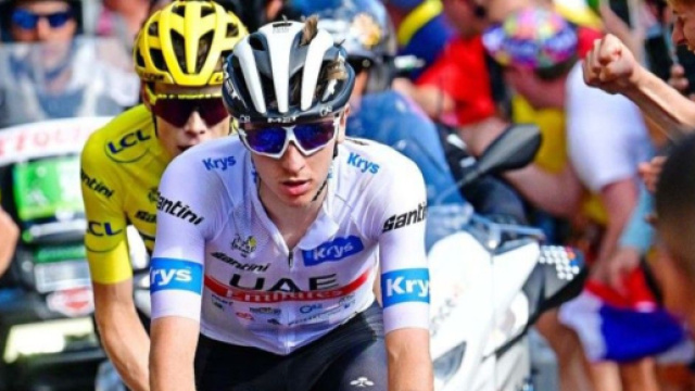 Ciclismo, Tadej Pogacar e Jonas Vingegaard al Tour de France.