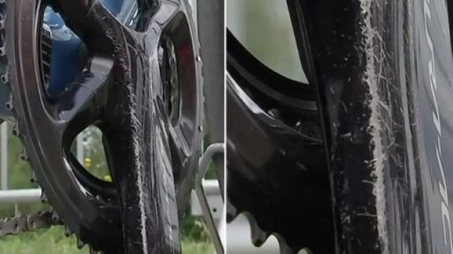 Ciclismo, un particolare della bicicletta di Peter Sagan al Tour de France