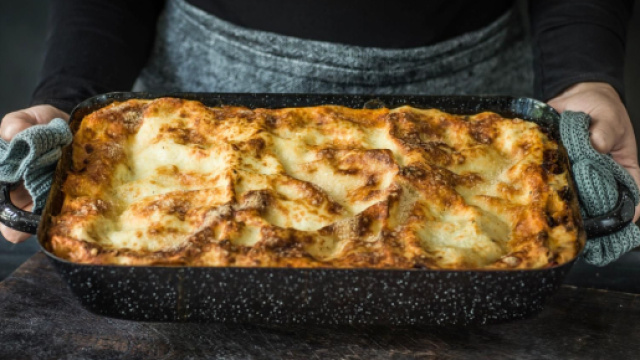 Lasagne al forno con funghi, un piatto davvero delizioso.