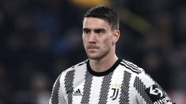 In foto Dusan Vlahovic, giocatore della Juve.