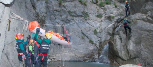 El Gobierno de Cantabria activ&oacute; un dispositivo para rescatar al espele&oacute;logo (Twitter, @guardiacivil)