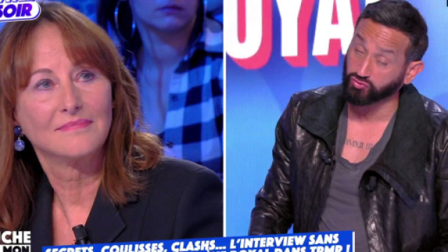 S&eacute;gol&egrave;ne Royal sur le plateau de TPMP, une &eacute;mission pr&eacute;sent&eacute;e par Cyril Hanouna. Source : capture d&rsquo;&eacute;cran @C8.